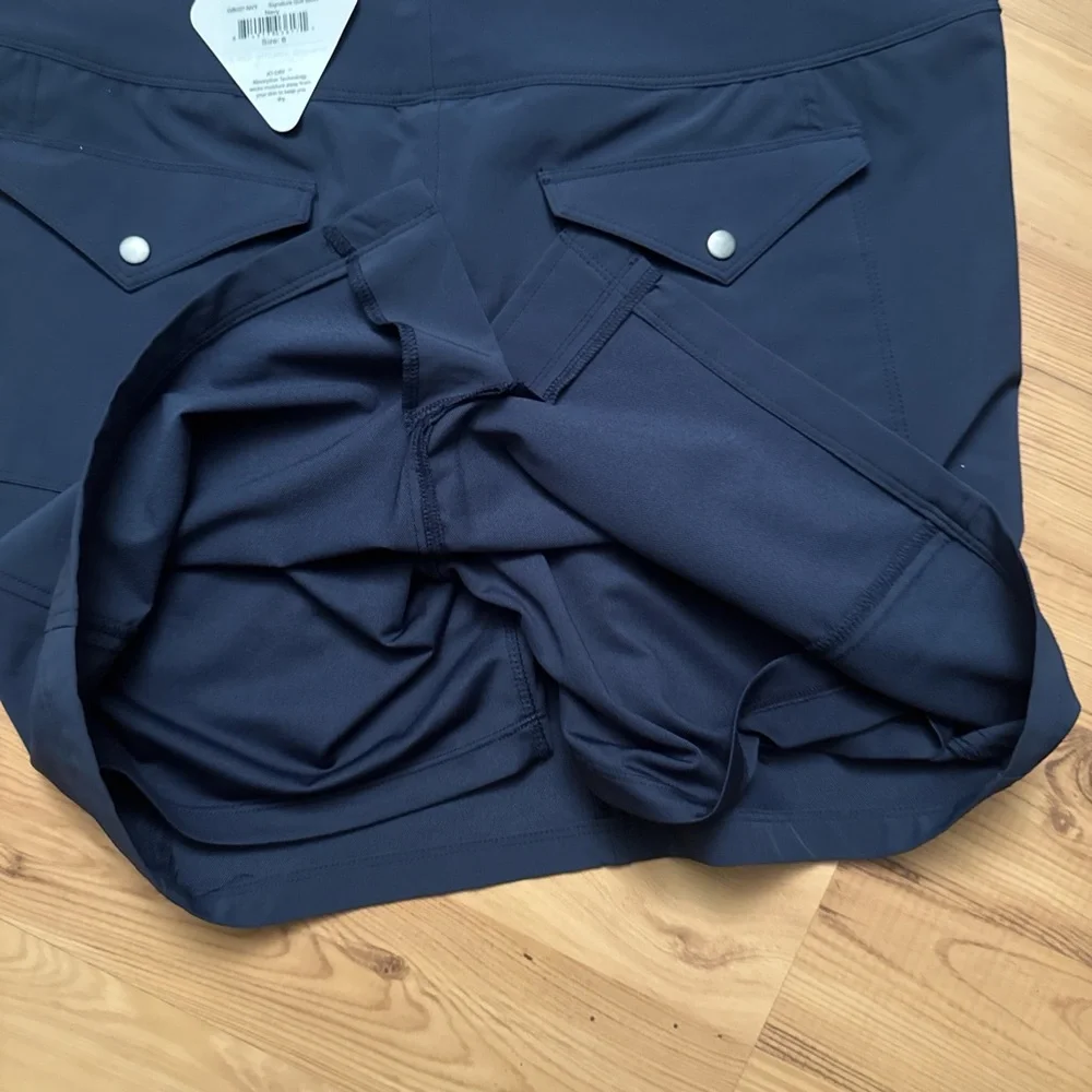 Jofit Dark Blue Skort with Zippered Pockets - Picture 5 of 5